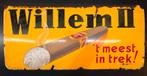 Emaille Reclamebord Willem II, Verzamelen, Merken en Reclamevoorwerpen, Ophalen of Verzenden, Reclamebord