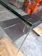Sidetabel van glas merk HELDERR, Huis en Inrichting, Glas, 100 tot 150 cm, Rechthoekig, Zo goed als nieuw