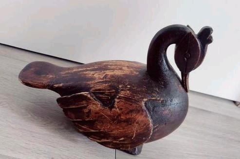 Houten Vogel Houtsnijwerk, Antiek en Kunst, Kunst | Beelden en Houtsnijwerken, Ophalen of Verzenden