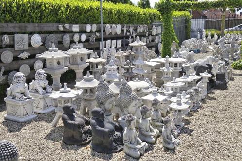 Japanse boeddha's pagode buddha rankei lantaarns, Tuin en Terras, Tuinbeelden, Nieuw, Overige typen, Beton, Ophalen