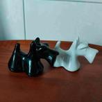 Schotse terriër, peper en zoutstel ZGAN zwart wit hond, Huis en Inrichting, Keuken | Servies, Ophalen of Verzenden, Zo goed als nieuw