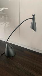 Twee Anthraciet LED Bureau-/Bedlampen - Sierlijk Design, Huis en Inrichting, Ophalen, Gebruikt