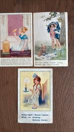 3 fantasie kinderkaarten., Ophalen of Verzenden, 1920 tot 1940