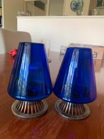 Set AVRO kandelaars kobalt blauw, Ophalen, Overige materialen, Blauw, Zo goed als nieuw