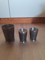 Tinnen likeurbekertjes van Daalderop, Antiek en Kunst, Antiek | Goud en Zilver, Ophalen of Verzenden