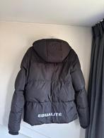 Zwarte puffer winterjas Equalité maat s (herenmaat), Kleding | Heren, Jassen | Winter, Zwart, Equalite, Ophalen of Verzenden, Gedragen