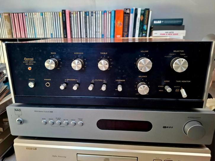 Sansui AU 555-A versterker, Audio, Tv en Foto, Cd-spelers, Gebruikt, Overige merken, Ophalen of Verzenden