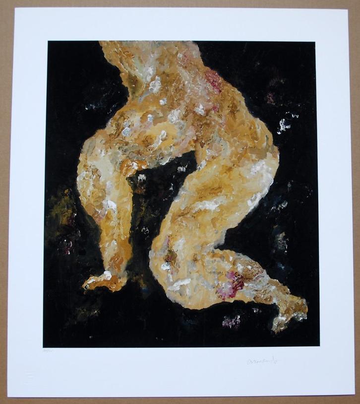 ## ARMANDO # Excellent Werk " De Mens " Wereldwijd 30Expl., Antiek en Kunst, Kunst | Schilderijen | Modern, Ophalen of Verzenden