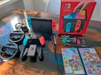 Zgan Nintendo Switch oled + accesoires, Spelcomputers en Games, Spelcomputers | Nintendo Switch, Ophalen of Verzenden, Zo goed als nieuw