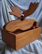 EIKENHOUTEN ELANDENKOP NOTENKRAKER, Antiek en Kunst, Ophalen of Verzenden