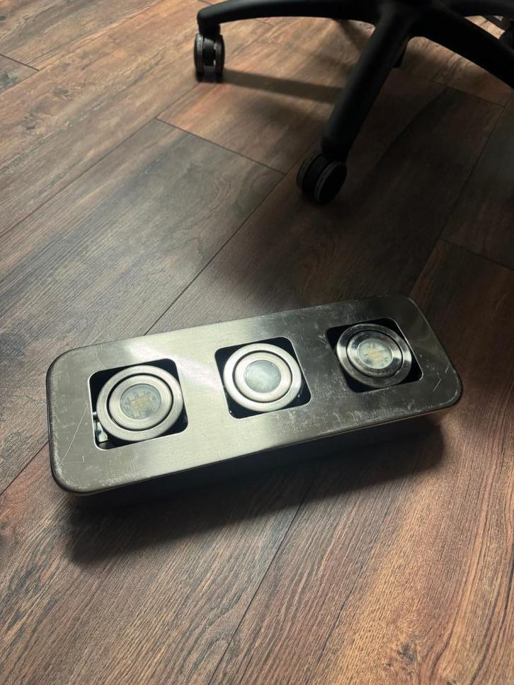 JEDI Krypton RVS Plafondlamp – Stijlvol en Modern!, Huis en Inrichting, Lampen | Plafondlampen, Gebruikt, Metaal, Ophalen of Verzenden