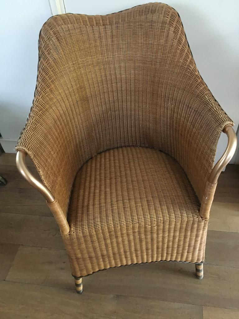 Tk rieten stoel van 295 voor 75€, Ophalen of Verzenden, Zo goed als nieuw, Bruin