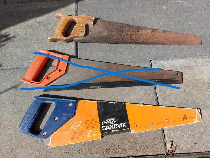 2 handzagen, Tuin en Terras, Handzagen, Gebruikt, Handzaag, Ophalen of Verzenden