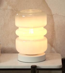 it's about RoMi Verona Tafellamp, Mid century, Ophalen of Verzenden, Minder dan 50 cm, Glas