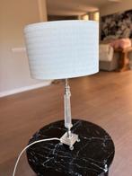 Chique lamp met kristal en zilver, Overige materialen, 50 tot 75 cm, Ophalen of Verzenden, Zo goed als nieuw