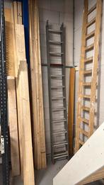 Ladder aluminium 2x12, Ophalen, Zo goed als nieuw, 4 meter of meer