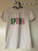 Tshirt voor meiden maat 110, geborduurde applicatie Spring, Meisje, Ophalen of Verzenden, Zo goed als nieuw, Shirt of Longsleeve