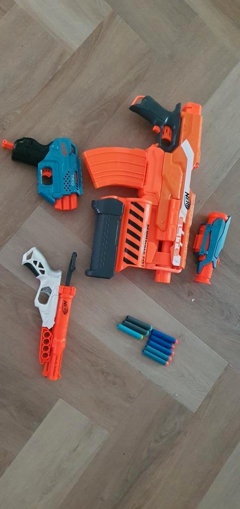 Drie nerf pistolen als set of per stuk, Kinderen en Baby's, Speelgoed | Buiten | Actiespeelgoed, Gebruikt, Ophalen of Verzenden