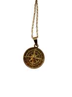 Compass Gold – Gouden Kompas Ketting met Betekenis, Verzenden, Nieuw, Goud, Overige materialen