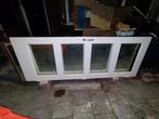 Binnendeur massief hout met glas, Doe-het-zelf en Verbouw, Deuren en Horren, Ophalen, Gebruikt, Minder dan 80 cm, Binnendeur