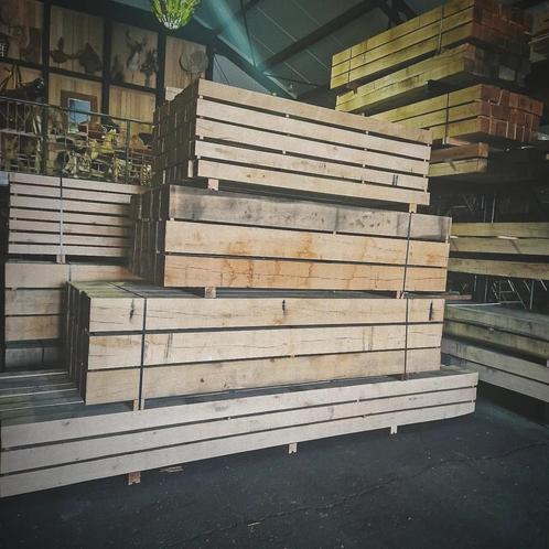 Versbezaagd Eikenhout, grootste voorraad van Flakkee, Doe-het-zelf en Verbouw, Hout en Planken, Nieuw, Balk, Eiken, Ophalen of Verzenden