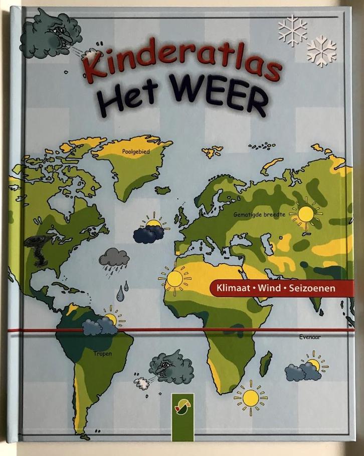 actueel: Kinderatlas - Het weer (klimaat - wind - seizoenen), Boeken, Atlassen en Landkaarten, Nieuw, Ophalen of Verzenden