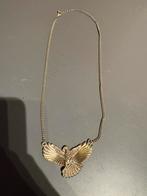 Goudkleurige ketting met vogelhanger –ketting, nek, sieraad, Verzenden, Zo goed als nieuw, Goud, Overige materialen