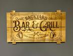 BBQ Wanddecoratie - Gegraveerd - Gemaakt van Essenhout, Ophalen, Nieuw