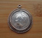 zilveren hanger met 1 gulden uit 1923 [188], Ophalen of Verzenden, Zilver, Hanger