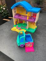 Fischer price huis met auto, Ophalen, Zo goed als nieuw, Kunststof