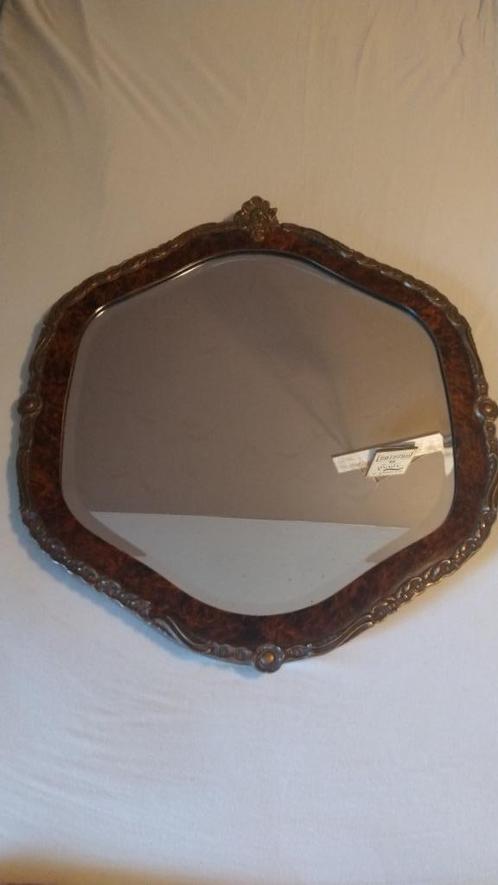 Antieke Rococo spiegel, Antiek en Kunst, Antiek | Spiegels, Minder dan 50 cm, Minder dan 100 cm, Overige vormen, Ophalen of Verzenden