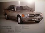 Brochure Mercedes 420 SEC/ 500 SEC/ 560 SEC, Ophalen of Verzenden, Zo goed als nieuw, Mercedes