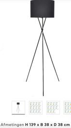 Lamp driepoot zwart, 100 tot 150 cm, Modern, Gebruikt, Stof