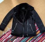 Pilotenjack Pull & Bear jack S zwart faux fur, Kleding | Dames, Pull & Bear, Ophalen of Verzenden, Zo goed als nieuw, Zwart