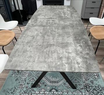 Eettafel Edison 90x190 cm betonlook beschikbaar voor biedingen