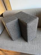 2 Poefjes Koozo grijs, Huis en Inrichting, Ophalen, Minder dan 50 cm, 125 cm of meer, Zo goed als nieuw