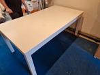 IKEA BJURSTA Uitschuifbare Eettafel Wit, Huis en Inrichting, Ophalen, Gebruikt, Rechthoekig, 50 tot 100 cm