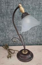 Vintage klassieke tafellamp Massive -Italy jaren 90, Verzenden, Zo goed als nieuw, Glas, Minder dan 50 cm