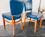 Vintage Satelliet Horecastoelen - Set van 2, Ophalen, Gebruikt, Twee, Blauw
