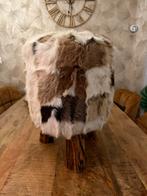 Krukje met Koeienhuid Bekleding, Huis en Inrichting, Ophalen, Minder dan 50 cm, Gebruikt, Rond