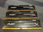 Kingston HyperX Fury 3x8GB DDR4 (totaal 24GB RAM), Computers en Software, RAM geheugen, DDR4, 8 GB, Ophalen of Verzenden, Zo goed als nieuw