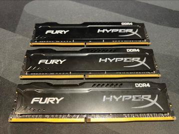 Kingston HyperX Fury 3x8GB DDR4 (totaal 24GB RAM) beschikbaar voor biedingen
