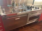 RVS Kookunit met Smeg Oven, Ophalen, Gebruikt, 60 cm of meer, Grill