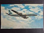 Grote ansichtkaart getekende KLM Douglas DC-8 (A257), Ophalen of Verzenden, Gebruikt, Kaart, Foto of Prent