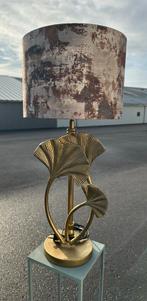 2x gouden waaier tafellamp Diga Colmore, Ophalen of Verzenden, Zo goed als nieuw, Minder dan 50 cm