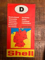 Shell kaart Duitsland+DDR, Ophalen of Verzenden, Gelezen, 1800 tot 2000, Landkaart