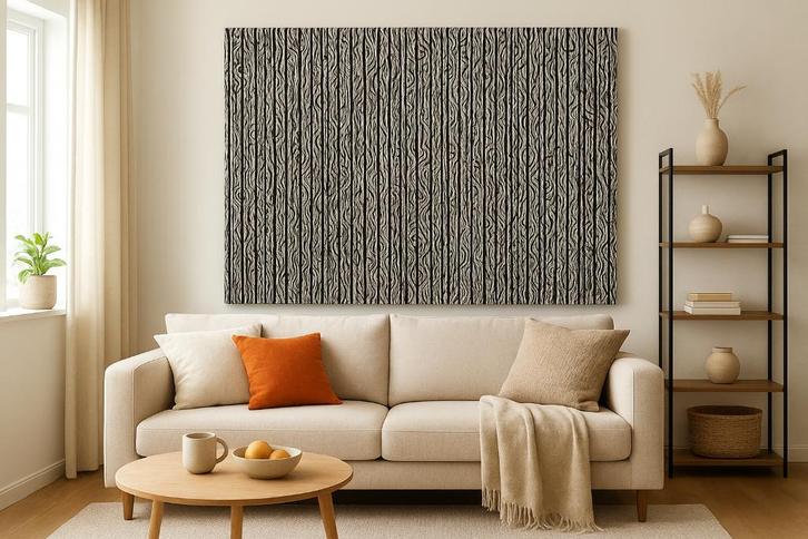 Nieuwe akoestische panelen GZI BEADS print 50-10, Doe-het-zelf en Verbouw, Platen en Panelen, Nieuw, Overige materialen, 20 tot 50 mm