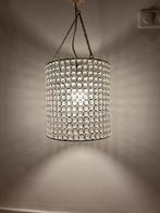 Hanglamp kristal met gloeilamp, Ophalen of Verzenden, Gebruikt, Glas, Minder dan 50 cm