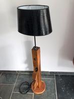 Lamp gemaakt van een oude houten blokschaaf, Huis en Inrichting, Ophalen, Zo goed als nieuw, Minder dan 50 cm