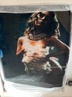 Unieke glazen fotoprint vrouw, Antiek en Kunst, Kunst | Tekeningen en Foto's, Ophalen